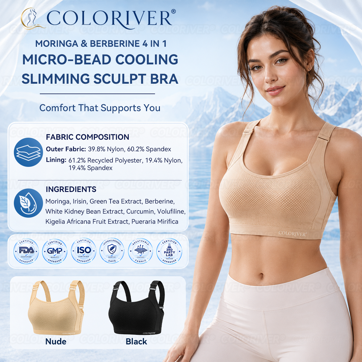 𝑪𝑶𝑳𝑶𝑹𝑰𝑽𝑬𝑹® 4 𝒊𝒏 1 𝑴𝒊𝒄𝒓𝒐-𝑩𝒆𝒂𝒅 𝑪𝒐𝒐𝒍𝒊𝒏𝒈 𝑺𝒍𝒊𝒎𝒎𝒊𝒏𝒈 𝑺𝒄𝒖𝒍𝒑𝒕 𝑩𝒓𝒂🗽